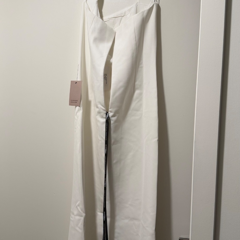 The Ultimate Muse Halter Neck Midi Dress - White - Picture 5 of 7